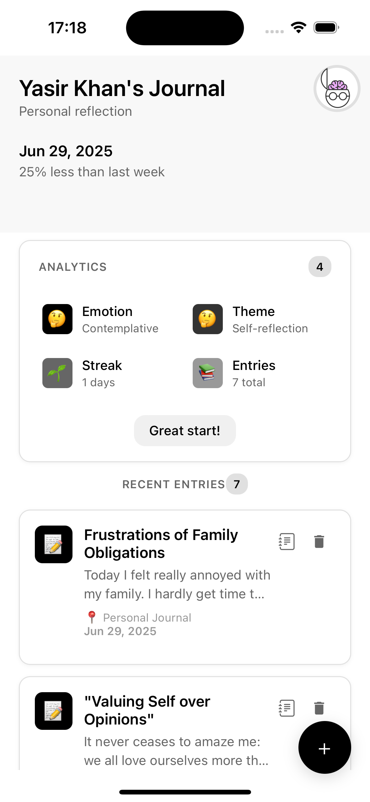 InnerSight Dashboard