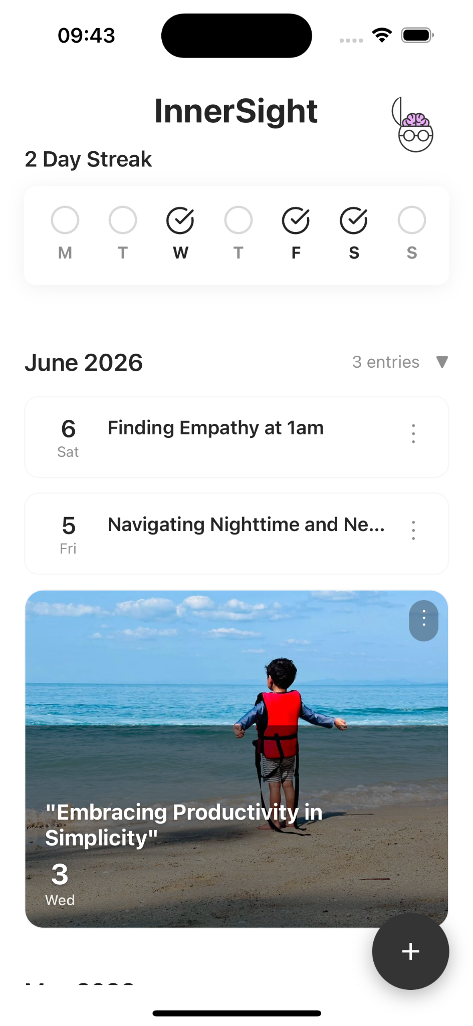 Daily habit tracking